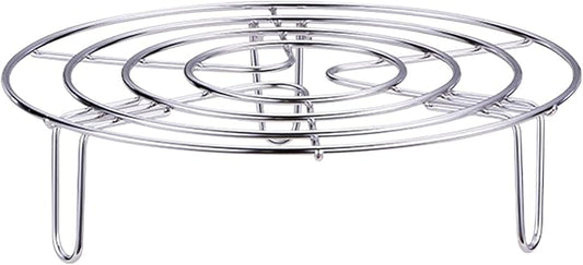Steam Rack, Heavy Duty Steaming Rack Stand, Stainless Steel Round Steamer Cooling Rack Trivet, Pot Steamer Insert Food Stand, Steaming Cookware Accessories(SIZE:19.5cm/7.68in)