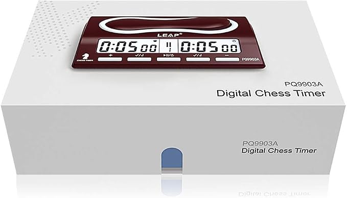 LEAP Chess Clock Digital Chess Timer Professional for Board Games Timer with Alarm Function (Official Store) 9903a