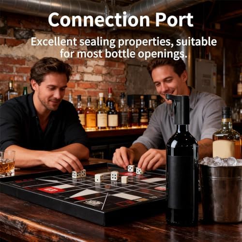 Electric Liquor Dispenser, Automatic Touch Screen Decanter, Digital Whiskey Pourer, 4 Modes Adjustable And Rechargeable