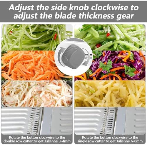 Mandoline Slicer for Kitchen, Adjustable Vegetable Potato Slicer