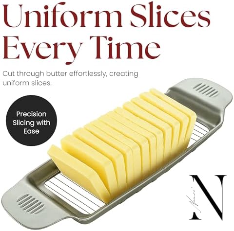 Namre Wire Butter Slicer Cutter, Stainless Steel