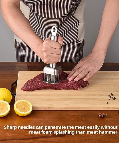 Aliglow Meat Tenderizer Needle Bundle Hammer Mallet Tool Pounder