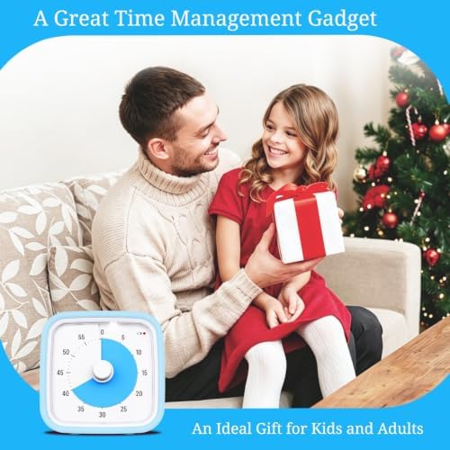 Visual Timer for Kids and Adult, 60-min Countdown Timer, LightBlue