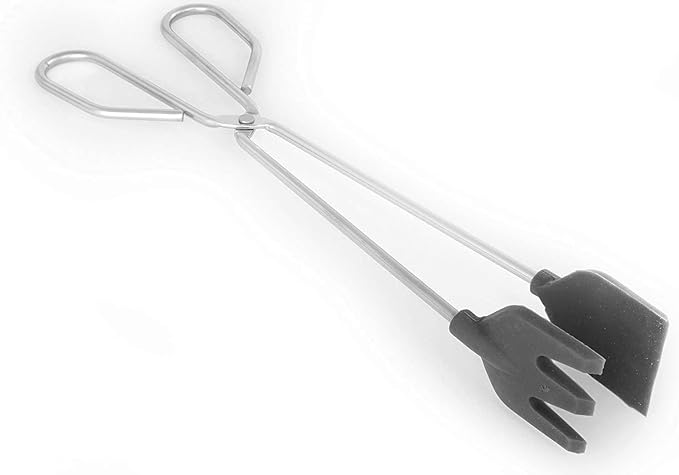 Fackelmann 00040 Kitchen Tongs with Silicone Blades 30cm