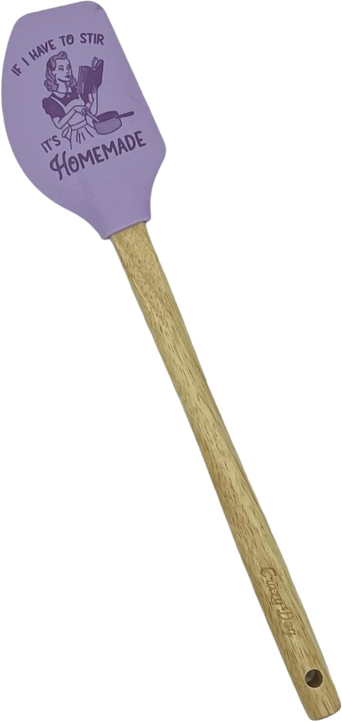 Spatula If I Have to Stir Its Homemade Funny Baking Utensil Humor Cute | Kitchen Gear, Baking Tools, Funny Silicone Scraper Spatula, Graphic , Cool Food, Sarcastic, Sturdy Wood, Novelty Spatulas for