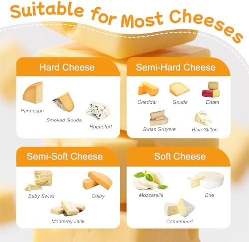 Cheese Slicer Board, Stainless Steel with Blade for Block Cheese