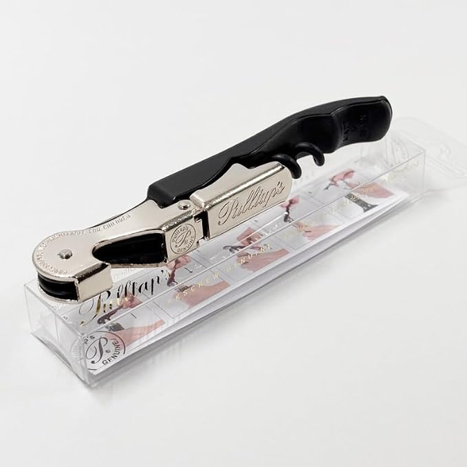 Pulltap’s Professional Double‑Hinged Waiter’s Corkscrew (Classic 500) – Luxury Sommelier‑Grade Wine Opener with Signature Pulltap’s Logo & Precision Foil Cutter