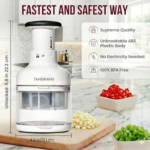 Manual Vegetable Chopper with Container and Lid