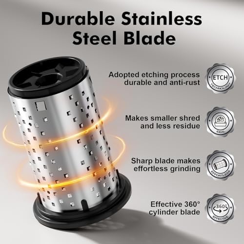 GDL Rotary Parmesan cheese Grater, Cheese Grater Shredder Hand Crank