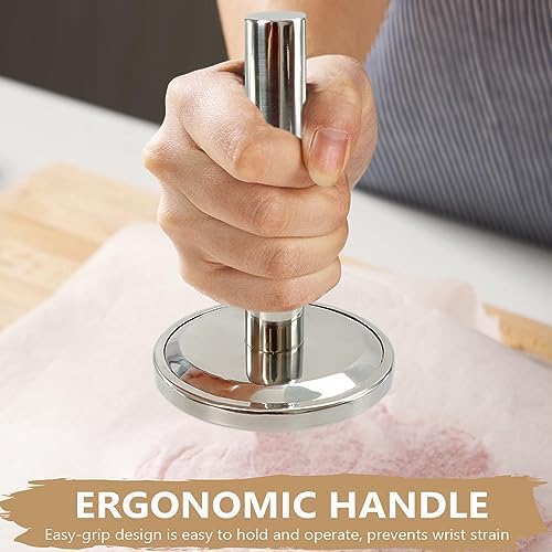 KAYCROWN Meat Tenderizer Hammer, Meat Pounder Flattener, Stainless Steel Kitchen Meat Mallet for Flattening Steak Beef Poultry, Meat Pounder Tenderizer, Chicken Flattener Tool
