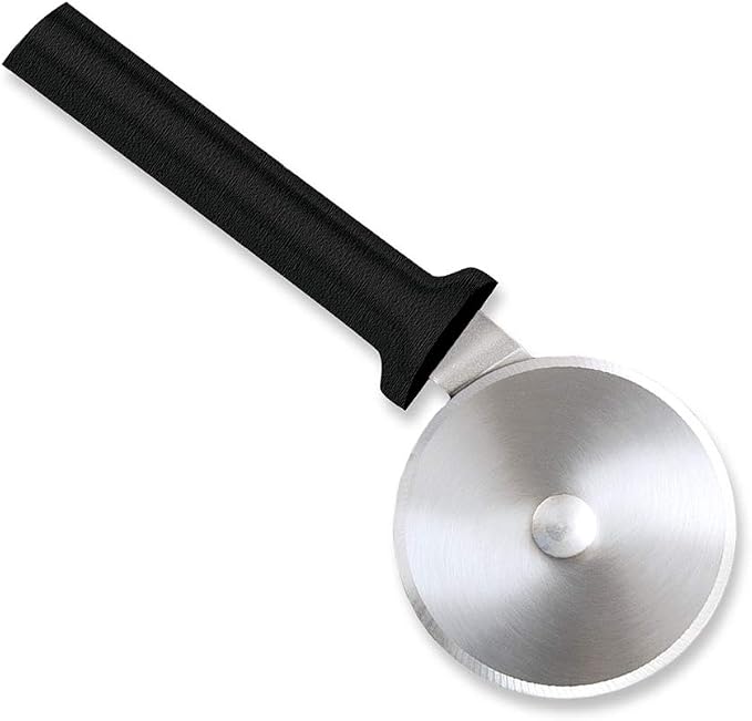 Rada Cutlery Pizza Cutter (W221), 3" Stainless Steel Wheel, Black Handle, Pack of 2