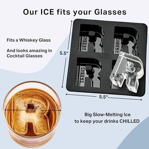 DRINKSPLINKS Monogram Letter R Ice Cube Mold. Large Initial Silicone Tray.