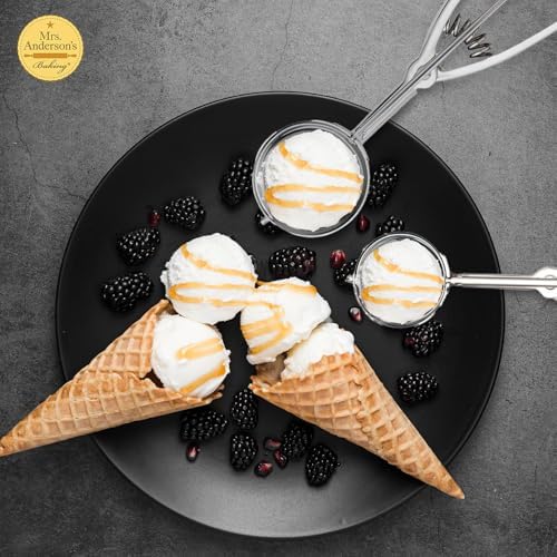 Mrs. Anderson’s Baking Cookie Ice Cream Scoops, 18/8 Stainless Steel, Set of 2, Includes No. 16 and No. 40