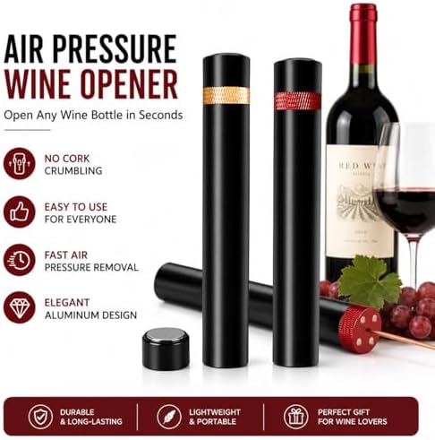 2pcs Loritia Aeropop Wine Opener - Needle Type Wines Bottle Openers