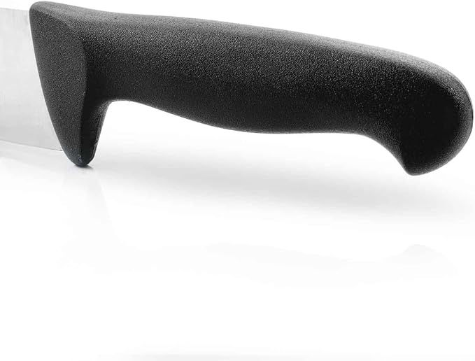 Arcos Range Butcher Knife 10 inch Nitrum Stainless Steel. Steak Knife. Polypropylene Black Handle. Color Identification System for Prolonged and Heavy Use. Series 2900. Color Black.