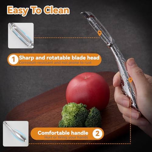 Straight Stainless Steel Potato Vegetable Peeler for Kitchen