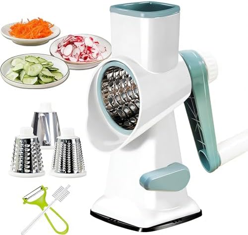 Dachenus Cheese Grater Rotary Cheese Grater,Versatile Cheese Shredder