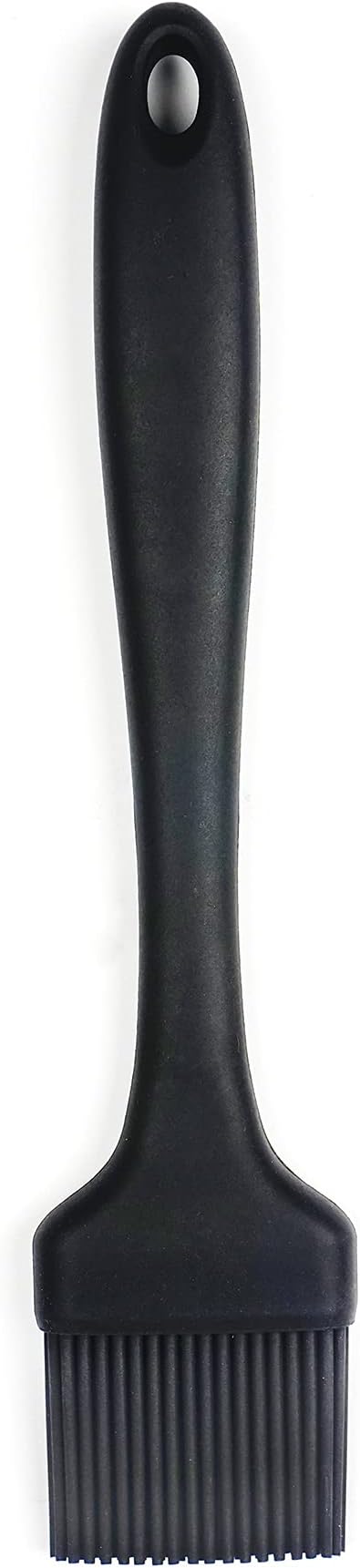 (EBB-TQ) Silicone Basting Brush, Black, 8.75" | Gently Spreads Butter, Sauces, Marinades, & More | Dishwasher Safe & Heat Resistant | BBQ Grill, Baking, Preparing Meats
