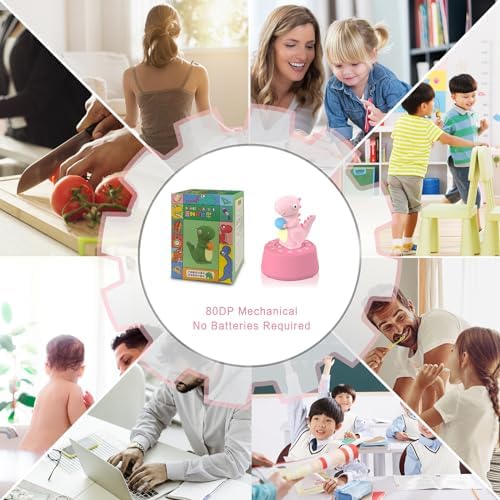ELE DEPI Mechanical Kitchen Timer for Kids,Wind Up Egg Timer for Cooking.