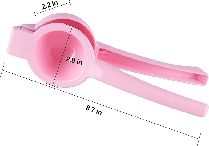 Metal Manual Citrus Lemon Lime Squeezer Juicer, Fruit Juicer, Metal, Kitchen Tool (Pink)