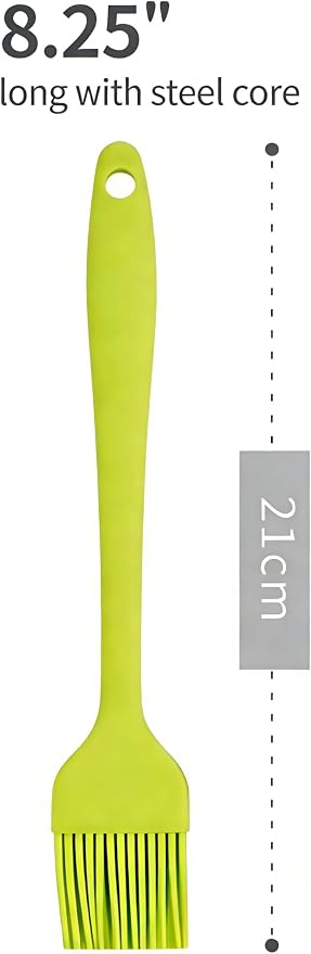 3-Pack Silicone Basting Pastry Brushes for Baking, Cooking & BBQ - Heat Resistant Up to 446°F, Dishwasher Safe