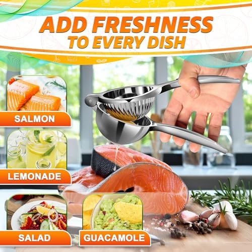 Metal Lemon Squeezer and Lime Squeezer, Handheld Citrus Juicer