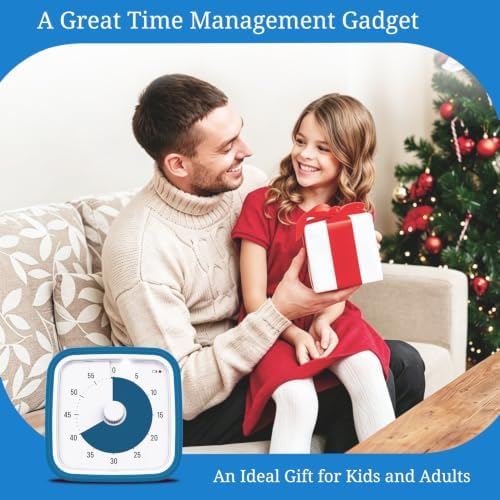 Visual Timer for Kids and Adult, 60-min Countdown Timer, DarkBlue