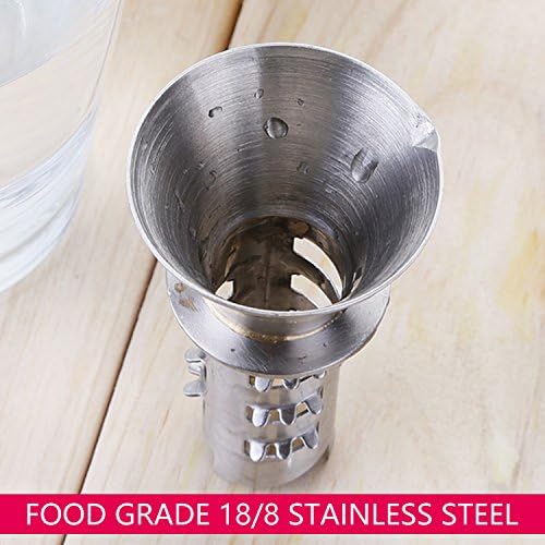 Best Utensils Stainless Steel Manual Lemon Juicer Squeezer Reamer 18/8 Stainless Steel Hand Held Citrus Juicer and Lemon Pourer (2)