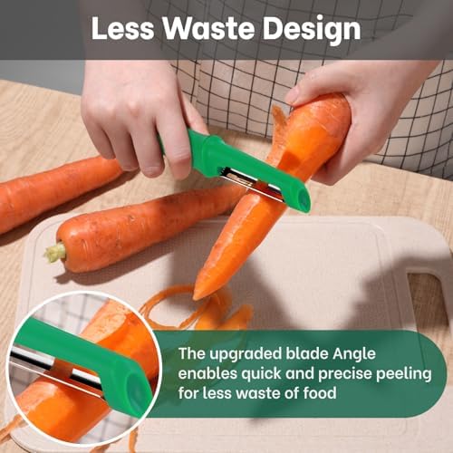 Beneno Swivel Vegetable Peeler, Premium Smooth Peeling Potato Peeler, Green