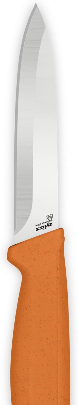 Zyliss Classic 2 Piece Paring Knife Set with Straight & Serrated Blades, Stainless Steel 15° Hollow-Ground Edge, Ergonomic Wheat Straw Handles, Blade Covers Included