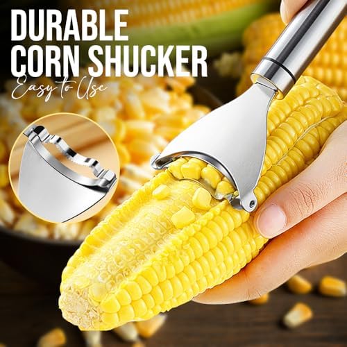 Corn on the Cob Stripper Tool, 2026 New Corn Peeler，2 Pcs Golden