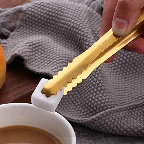 Buyer Star Gold Ice Scoop, 8 oz Heavy Duty Stainless Steel Scoop for Ice Cubes, Flour, Sugar, Candy & Pet Food – Dishwasher Safe Metal Scoop for Home Bar, Kitchen or Freezer – 9 Inch,