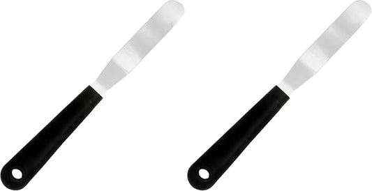 Fat Daddio's SPAT-4OS Stainless Steel Offset Spatula, 4 inch (Pack of 2)