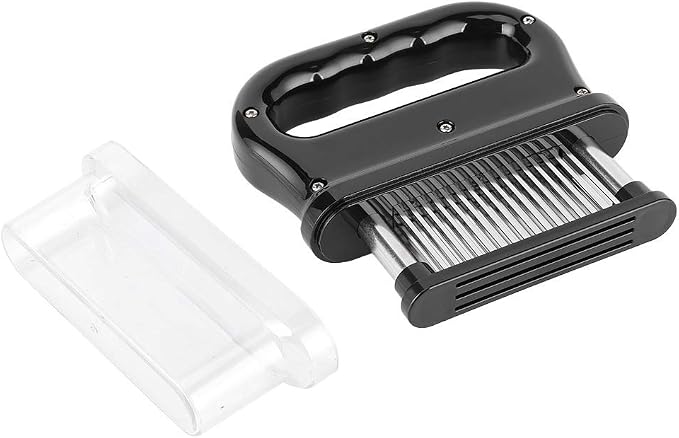Meat Tenderizer, Kitchen Meat Pounder with 48 Stainless Steel Needle Blade Meat Beater Cooking Tool for Beef Turkey Chicken Steak Veal Pork Fish