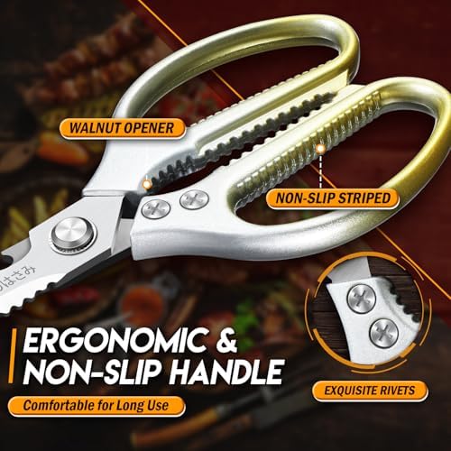 TIJERAS Kitchen Scissors Shears Set - 2PCS Stainless Steel Sharp