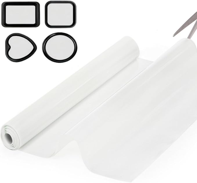 Covzoe Silicone Baking Mat Roll, 15.7 In x 8 FT Non-Stick Pastry Mat | Cut to Any Size, Heat Resistant Food Grade Silicone Dough Rolling Mat, Reusable Air Fryer Liner for Pie Crust, Pizza Cookies