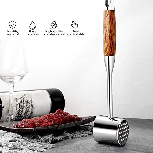 Topyond Meat Tenderizer Tool, Stainless Steel Mallet