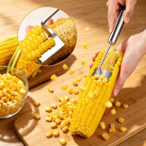 Stainless Steel Corn Stripper Peeler for Corn on the Cob, 2PCS