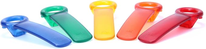 Brix Original Jar Pop Opener, Great for Kids, Arthritis, and Carpal Tunnel Sufferers, Assorted Frosted Colors, Set of 5
