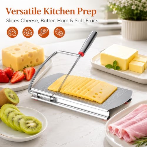 Kitchen Cheese Slicer, Handheld Cheese Cutter Board
