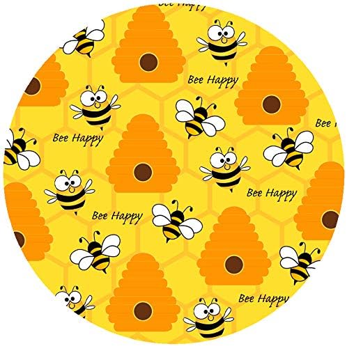 Andreas Silicone Jar Opener, Bee Happy – 6.25" Non-Slip Lid Gripper & Garlic Peeler, Dishwasher Safe, Multi-Use, Durable Silicone & Fabric, Made in the USA, JO-373