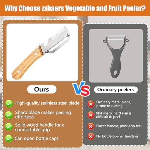 Multifunctional Vegetable Peeler with Bottle Opener Julienne