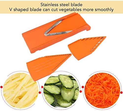 Adjustable Mandoline er for Kitchen,Ultra Sharp V-Blade Vegetable er with Container,Slicer Vegetable Cutter,Julienne er, Potato er for,Onion,Tomato Lemon