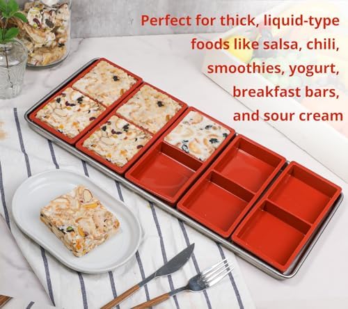 Webake Silicone Tray Dividers for Harvest Right Freeze Dryer Set of 5, Fit Medium and Small Trays, Silicone Molds for Harvest Right Freeze Dryer Accessories