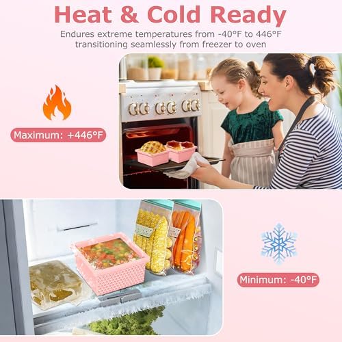 Silicone Freezer Molds for Soup Cube - 2-Cup Freezer Storage Container Tray with Lid,4 Pack Stackable Ice Cube Trays for Portion Control,Food Storage Meal Prep,Oven & Dishwasher Safe