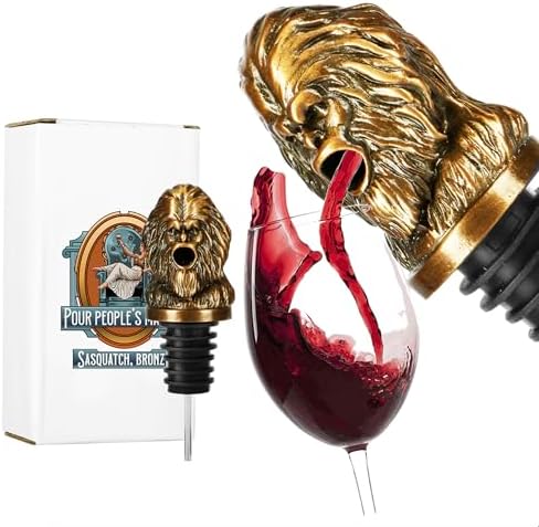 Pour People's Market Wine Aerator & Decanter - Bigfoot Pour Spout - Unique Gift for Wine Lovers - Great for Parties