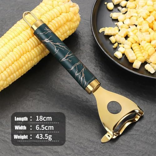 Cob Gobbler Corn Peeler, Cobb Gobbler Corn Shucker, Effortless & Fast Cobb Gobbler - Effortless Corn Stripper, Corn Cob Stripper Tool, Stainless Steel Corn Thresher Tool (3PCS)