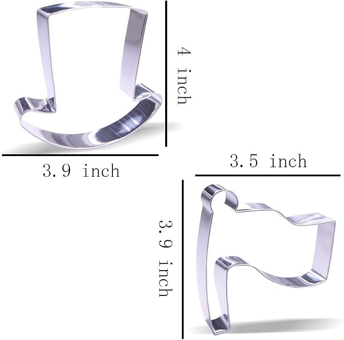 4th of July Cookie Cutter Set - 8 Piece - Stainless Steel
