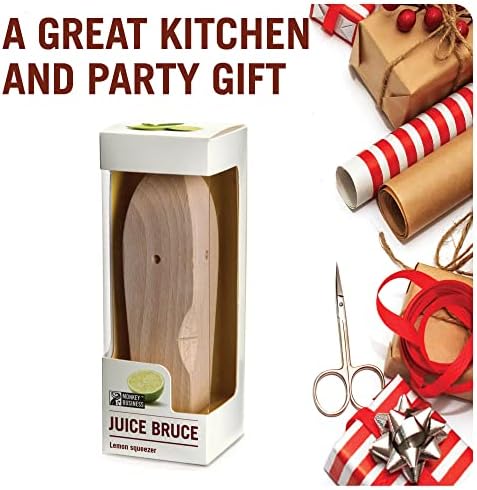 Citrus Reamer made of Wood / For Juicing Lemons, Limes & Oranges manually / Ergonomic, Minimalist Design adds Beauty to your Kitchen / Juice Bruce by Monkey Business