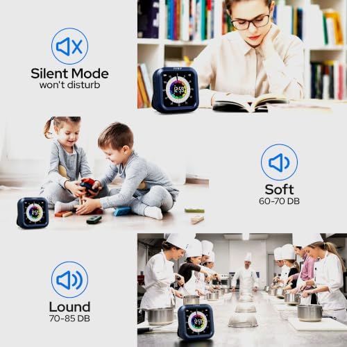 Visual Timer for Kids with Color Display Kitchen Timer 1500mAh Battery
